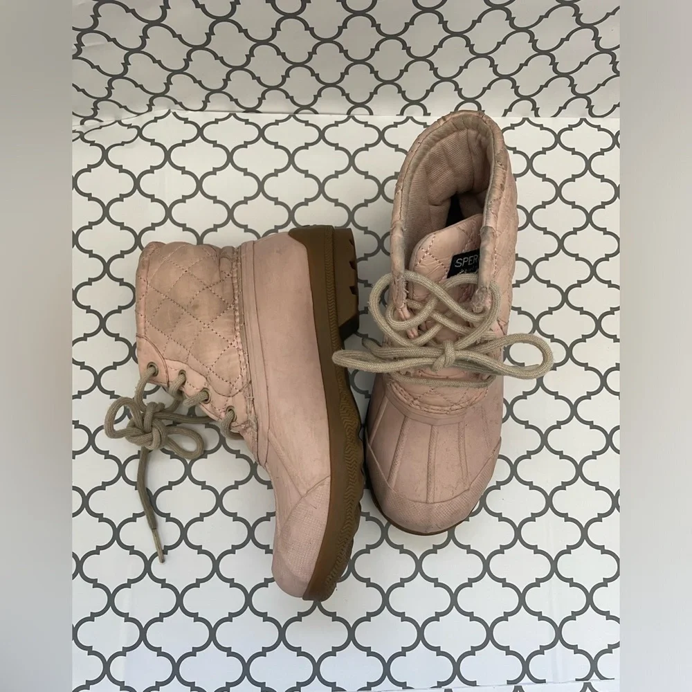 - Pink, Sperry duck Boots, Kids size 13M